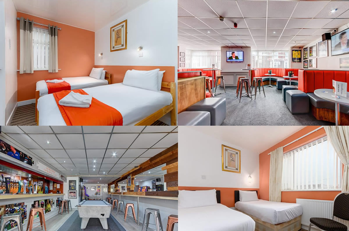 Blackpool 3-star hotel accommodation with fully licensed bar
