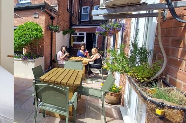 Blackpool Hotel 4 – outside seating area