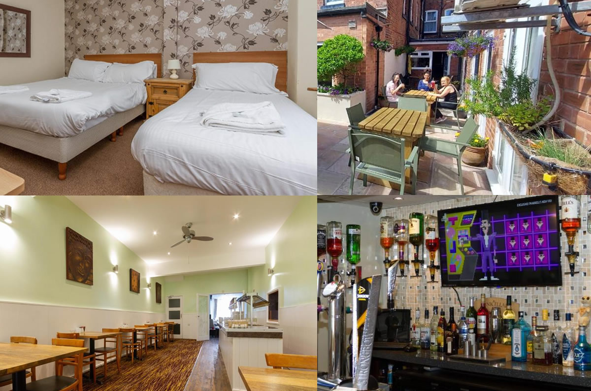 Group-friendly dining room set for breakfast service