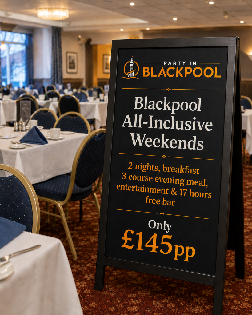 Blackpool all inclusive weekend package for groups