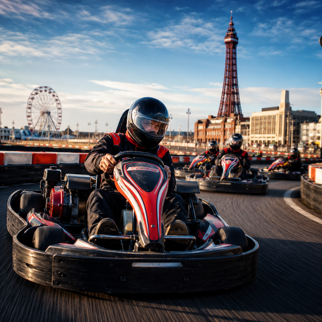 Extreme Karting activity in Blackpool for stag hen and group weekends
